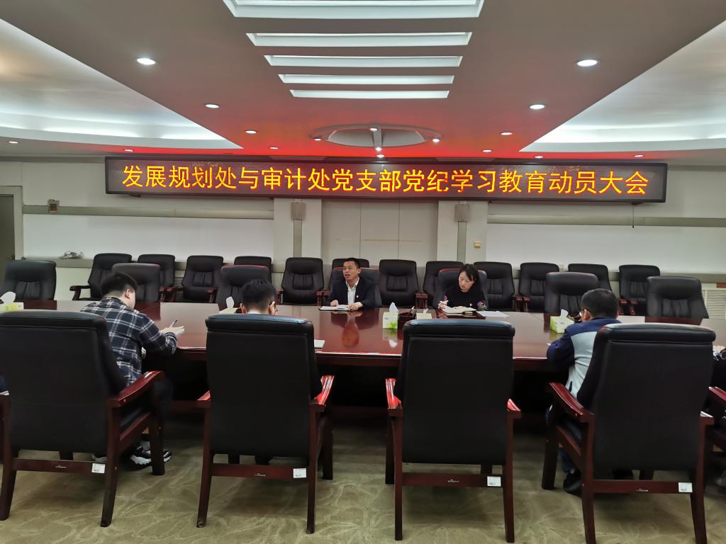 发展规划处与性ー交ー乱一区二区三区党支部召开党纪学习教育动员会